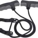 Compound Bow Crossbow Rope Cocking Device Pull Aid 4-Finger Silicone Wrapped Handle Green/Grey