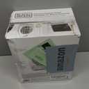 BLACK+DECKER Personal Desktop Heater, Space Heater for Office Desk, Home Office & Personal Use Desk, 2 Heat & Fan Only Settings, Adjustable Thermostat, BHD101W, White (8.4 x 5.2 x 10 Inches)