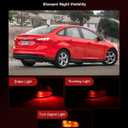 Tail Lights Assembly Compatible with Fo-rd Focus Sedan 2012 2013 2014, [Bulbs Included] Right/Passenger Side, Taillight Rear Lamp Assembly, Red Lens