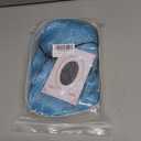 Sky Blue Wig with Bangs Short Light Blue Bob Wig Wavy Curly Wigs Synthetic Hair Wigs (Small Size)