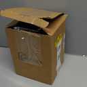 Escenzy Modern Toilet Brush and Holder Set | Natural Shell Mosaic Glass | Non-Rustic Stainless Steel | Practical & Decorative Toilet Bowl Brush and Holder | Luxury Bathroom Accessories