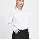 Tapata Womens Bodysuit Blouse Button Down One-Piece Long Sleeve Solid Office Work Shirt Casual Tops