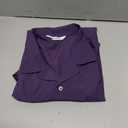 Demofair Men's Stretch Wrinkle Free Dress Shirts Formal Wedding Prom Short Sleeve Slim Fit Button Down Shirt 3XL