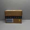 Kitchen Bakers Rack with Power Outlet, Small Coffee Bar Cart 4 Tiers, Microwave Stand Station with 8 S Hooks, Adjustable Shelf, Freestanding Kitchen Appliance Organizer, Rustic Brown (21.7 inch)