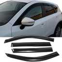 Exterior Rain Guards Window Visors Deflectors for 2006-2012 Toyota RAV4,Tape On Vent Visors Black Window Wind Deflectors Shade for RAV4 06-12,Sleek Design for SUV Protection,Truck Accessories-4Pcs
