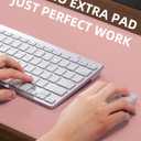 Desk Pad Mat - Leather Desk Pad Protector for Office and Home - Desk Organization and Accessories - Ideal for Large Mouse Pad and Desk Mats on Top of Desks(Pink,35.4" x 17")