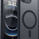 CANSHN Magnetic for iPhone 16e Case, Upgraded [Full Camera Protection] [Compatible with Magsafe] [Translucent Matte] Shockproof Protective Phone Case for iPhone 16e - Black | Magnetic, Upgraded, Full Camera Protection, Compatible with Magsafe, Translucent Matte, Shockproof, Protective