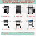 Spirit 300 Full Size Griddle Insert for Weber GS4 Spirit I/II 300 Series Gas Grill E310,E320,S310,E315,S320,E330,S330 Parts,6787 Carbon Steel Flat Top Griddle Replacement Parts for Weber 7638 7639