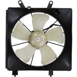 OEG Parts New Radiator Fan Assembly Compatible With Honda Civic 1.7L DX LX EX SI 2001 2002 2003 2004 2005 01 02 03 04 05 19000-PLF-513 19000PLF513