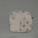 Small Floral Quilted Makeup Bag, Coquette Aesthetic Travel Toiletry Organizer for Women, Lightweight Cotton Cosmetic Pouch (Flower Patchwork)