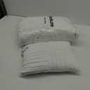 Bedsure White Oversized Queen Comforter Set - 4 Pieces Pinch Pleat Bed Set, Down Alternative Bedding Sets for All Season, 1 Comforter, 2 Pillowcases, 1 Decorative Pillow