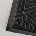 Yimobra Outdoor Mats for Front Door 29.5x17, All-Weather Waterproof Non-Slip Outdoor Door Mat Outside Eentrance, Garage/Patio Entryway Indoor Doormat, Easy Clean, Black