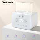 Baby Bottle Warmer, Grownsy 8-in-1 Fast Milk Warmer with Timer Breastmilk or Formula, Fits 2 Bottles, Accurate Temperature Control, with Defrost, Sterili-zing, Keep, Heat Baby Food Jars Function