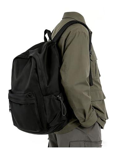 BJLFS Black Backpack for Men Women Large, Gym Backpack for Women Foldable Outdoor Weekender Gym Bag, Waterproof Sports Back Pack & Dance Yoga travel Bag