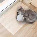 FURKIT Clear Frosted Floor Mat, PVC Durable Anti-Scratch Floor Mat (24"x 36")