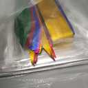 Homrelaxy 20 Pcs 24 x 30 Inches Cellophane Bags for Gift Baskets with 20 Colorful Pull Bows, Plastic Clear Basket Bags, Cellophane Wrap for Gift Baskets for Birthday, Wedding, Thanksgiving