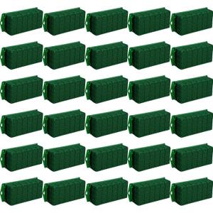 Boao 12 Pieces Floral Foam Cage Holder with Floral Foam for Fresh Flowers Cage Bowl for Table Centerpiece Flower Arrangement, Rectangle, 11.8 x 4.7 x 3.1 Inch