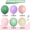 Sage Green Purple Pink Balloons 12 Inch Fairy Wildflower Spring Sage Dusty Pastel Pink Lavender Ivory Party Latex Balloon for Flower Floral Butterfly Baby Shower Wedding Birthday Party Decor