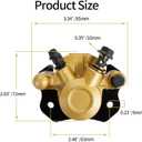 2-pack Brake Caliper for Chinese ATV Quad 110cc 125cc 200cc 250cc 196cc 150cc 6.5HP CTieoleman kt196 yerf dog gx150 Kandi Baja RTK200 Go Kart RTK200Dune Buggy Taotao Roketa Sunl Kazuma Golden