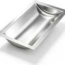 Geetery 18" x 10" Standard Deep Drop-in Deal Tray, Cash Window Tray, Heavy Duty 304 Stainless Steel, Brushed Finish, Countertop Pass-Through for Gas Stations, Banks, Restaurants & Cash Counters
