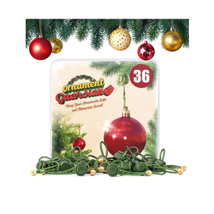 Christmas Ornament Guardian, Adjustable Ornament Hooks for Hanging Small Large Heavy Ornaments, Ornaments Hanger Hooks for Christmas Tree Hanging Holiday Ornaments (36)