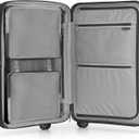 Traveler's Choice Pagosa Hardshell Expandable Luggage with Spinner Wheels, Black, 3-Piece Set (22/26/30)