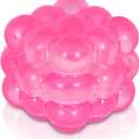 Djyxoglyn Squishy Cube Stress Toy â€“ 1.77 in / 4.5 cm Smooth Squeeze Cube Fidget Toy for Kids & Adults, Sensory Stress Relief Toy for Focus, Soft Handheld Desk Fidget (Pink)