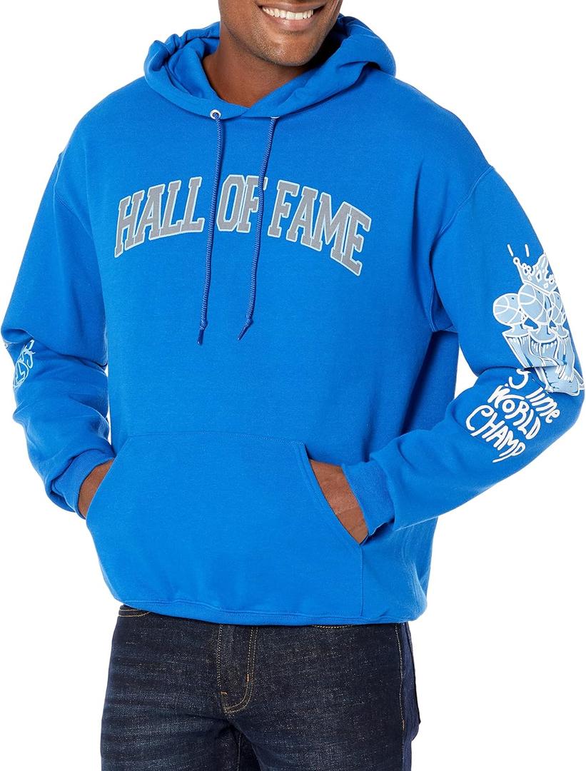 3 Time World Champ Hoodie (X-Large, Royal Blue)