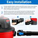 CMXZVBE38761 1-7/8 in, x 7 ft.for Craftsman,Industrial-Grade ShopVacuum Replacement Hose,Wet Dry Vac Hose Attachment,Vacuum Hoses,fits Most Wet/DryVacuums with a 1-7/8 inDiameter Hoses