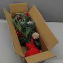 [ Timer & 8 Modes] 24 Inch Realistic Snowy Tabletop Christmas Tree PE&PVC Branches Mini Christmas Tree with 50 Warm White & Muliti Lights Red Berries Pine Cone Indoor Home Christmas Decorations