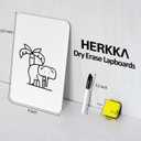 Dry Erase Lapboards, HERKKA 35 Pack Double Sided Dry Erase Lap Boards 9 x 12.5 Inch, 35 Markers, 35 Erasers, Small Dry Erase Boards for Students Classroom Teacher Supplies