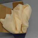 MIULEE Butter Cream Sheer Curtains 108 Inches Long, 4 Panels Set, Rod Pocket Voile Drapes Light Filtering and Semi Transparent, Elegant Window Treatments for Bedroom Living Room,42 x 108 Inches