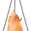 Aspen Creative 61168-02-1, Hanging Fire Flame Light Prop for Halloween, Christmas and Party Decor Black