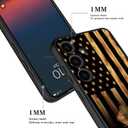 Phone Case Compatiable for Samsung Galaxy A16 5G,Slim Shockproof Protective Cover for Man Women Girl Boy Children,Wood Grain American Flag Fish