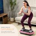 Lifepro Waver Vibration Plate Exercise Machine High-Intensity Vibration Plate for Lymphatic Drainage Full-Body Workout Vibrating Platform with Loop Bands Fitness Equipment for Strength & Toning