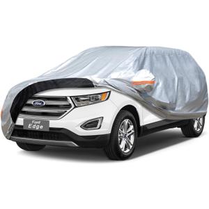 Car Cover Custom Fit Ford Edge (2007-2025) Waterproof for Automobiles, Oxford Sun Rain Dust Snow Protection (Ships from US Warehouse, Delivery 3-8 Days) (Single Layer-Oxford)