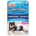 New! Hartz Comfitables Disposable Male Dog Wraps with Stretchy Waistband, Medium 36 Count