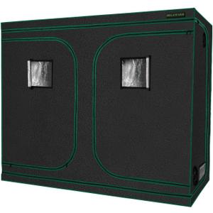 MELONFARM 4x8 Grow Tent, 96"x48"x80" High Reflective 600D Diamond Mylar Canvas with Observation Window and Floor Tray for Hydroponic Indoor Plant Growing