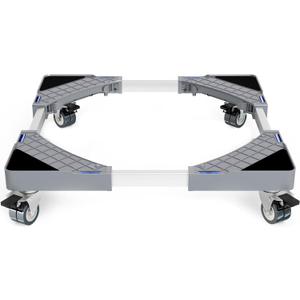 CasaCulina Appliance Dolly Cart, Mini Fridge Stand Furniture Dolly with 4 Twin Locking Wheels, Adjustable Furniture Mover Mobile Roller Base for Washing Machine, Dryer, Refrigerator, Laundry Pedestal