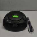 Portable CD Player Bluetooth Boombox with AM/FM Radio, USB, AUX-in, Headphone Jack, CD-R/RW & MP3-CD Compatible, Stereo Sound with Bass Boost, AC/Battery Operated  Black