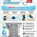 TubShroom Tub Hair Catcher Protector, Fits 1.5" - 1.75" Drain, Gray