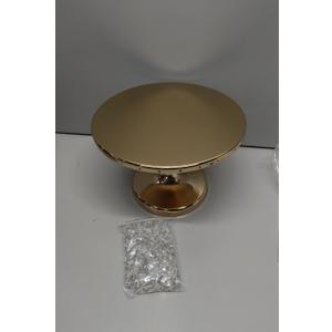 Golden cake stand