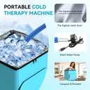 Cold Therapy Machine, Programable Ice Therapy Machine for Knee Replacement, USB Powered, Post-Surgery Recovery, ACL, Pain Relief, for Sports Injuries, Sprains, Reduce Swelling, Knee Pad