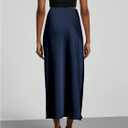 SHENHE Women's Satin Maxi Skirts High Waisted A Line Long Skirts Elegant Office Skirts (M)