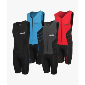 Youth Junior Kids Triathlon Suit Tri Cycling Skin Suit Sleeveless - Bonus Race Bib Belt
