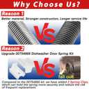 12004119 Dishwasher Door Spring and Cable Kit,Cord Length 11.6 Inch,Include 00754866 kit,Replace AP5953108 PS10061222,Compatible with Bos-ch Dishwasher Parts SHE,SHX,SHP Series