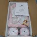 Asweets Wooden Baby Push and Pull Walker with Wheels, Learining Acticity Walker for Boys & Girls, Multiple Activities Center, Develops Motor Skills & Stimulates, 17.3''L x 9.1''W x 18.1''H