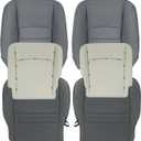 SecosAutoparts Driver & Passenger Side Bottom & Top Lean Back & Foam Cushion Replacement Cloth Seat Cover Gray Compatible with Dodge Ram 1500 2500 3500 4500 5500 2013 2014 2015 2016 2017 2018
