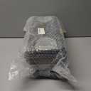 Deli Small Tool Box, 15in Plastic Toolbox with Handle,Portable Tool Box with Removable Tray and Lockable Design,Tool Storage Box for Home, Workbench and Garage Organization