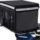 TooCust Large Insulated Food Delivery Bag with Fixed Base and Internal Frame, XXXL 20.5" x 16" x 16", Commercial Pizza Delivery Bag w/Divider, Waterproof & Foldable Catering Bag Food Deliveries, Black, XXXL-20.5" x 16.5" x 16.5"